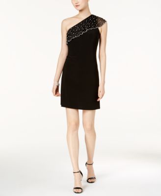 One Shoulder Shift Dress
